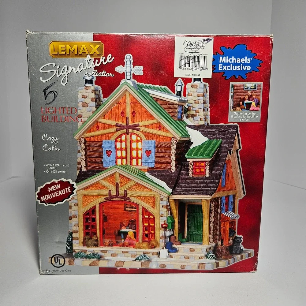 Lemax Signature Collection Cozy Cabin Lighted Building Michaels Exclusive 2010